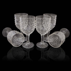 Goblet Glass 6 Pcs - White, Home & Lifestyle, Glassware & Drinkware, Chase Value, Chase Value