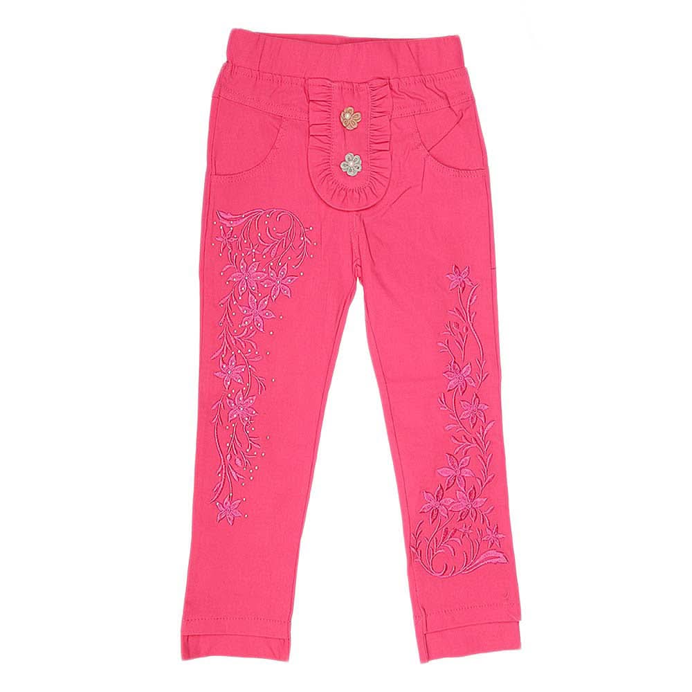 Girls Cotton Pant - Pink, Kids, Girls Pants And Capri, Chase Value, Chase Value