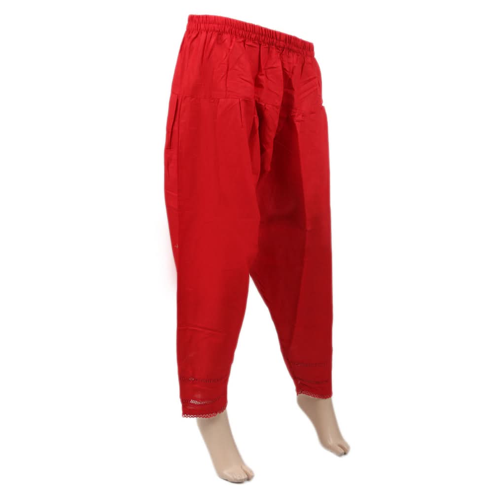 Women's Shalwar - Red, Women, Pants & Tights, Chase Value, Chase Value
