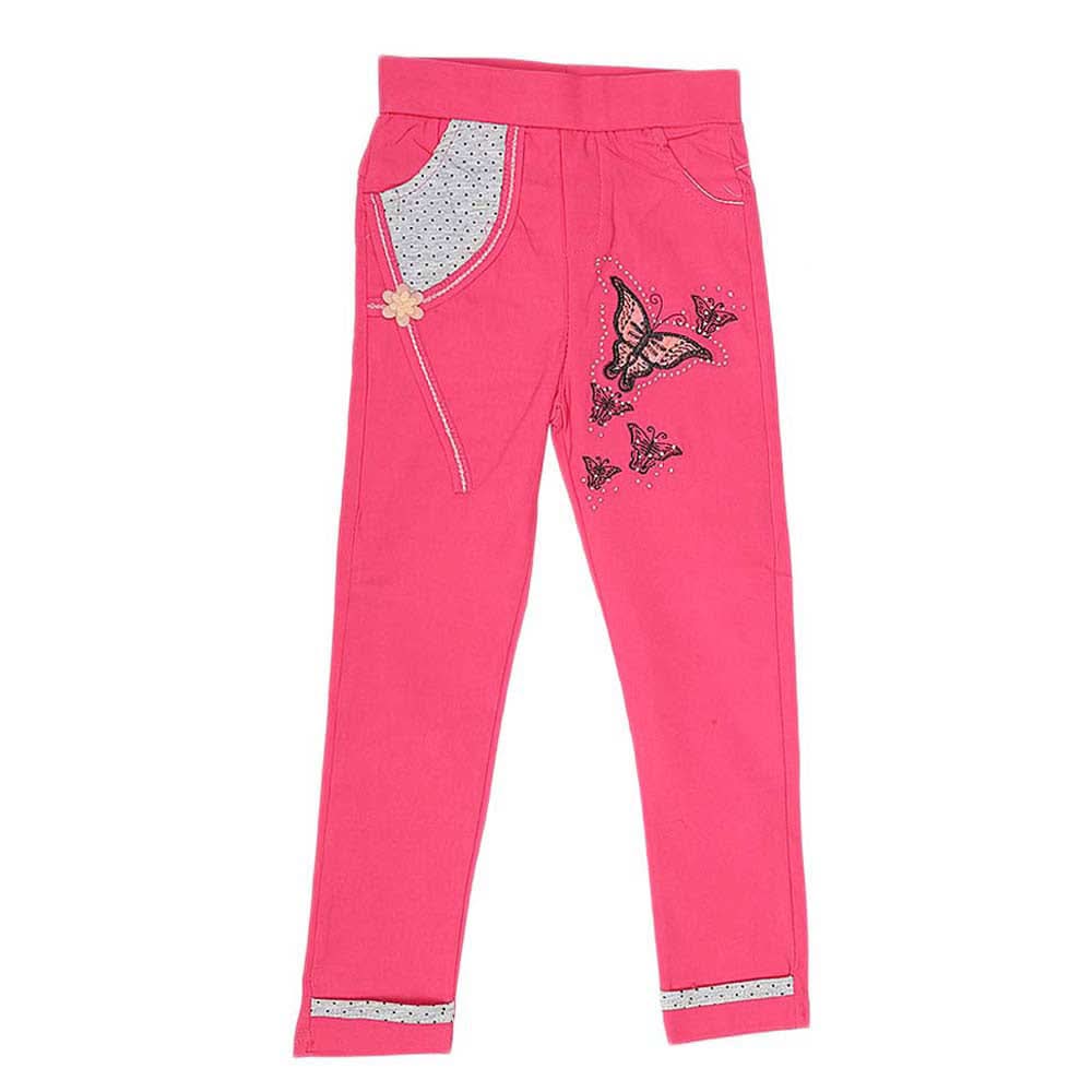 Girls Cotton Pant - Pink, Kids, Girls Pants And Capri, Chase Value, Chase Value