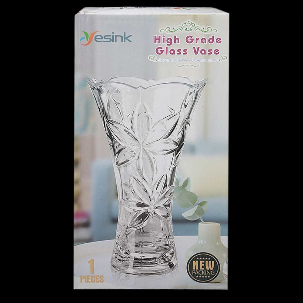 Glass Vase - White, Home & Lifestyle, Decoration, Chase Value, Chase Value
