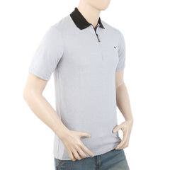 Men's Half Sleeves Polo T-Shirt - Light Grey, Men, T-Shirts And Polos, Chase Value, Chase Value