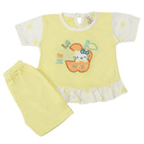 Newborn Girls Half Sleeves Suit - Yellow, Kids, Newborn Girls Sets And Suits, Chase Value, Chase Value