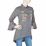 Women's Embroidered Casual Shirt - Black, Women, T-Shirts And Tops, Chase Value, Chase Value