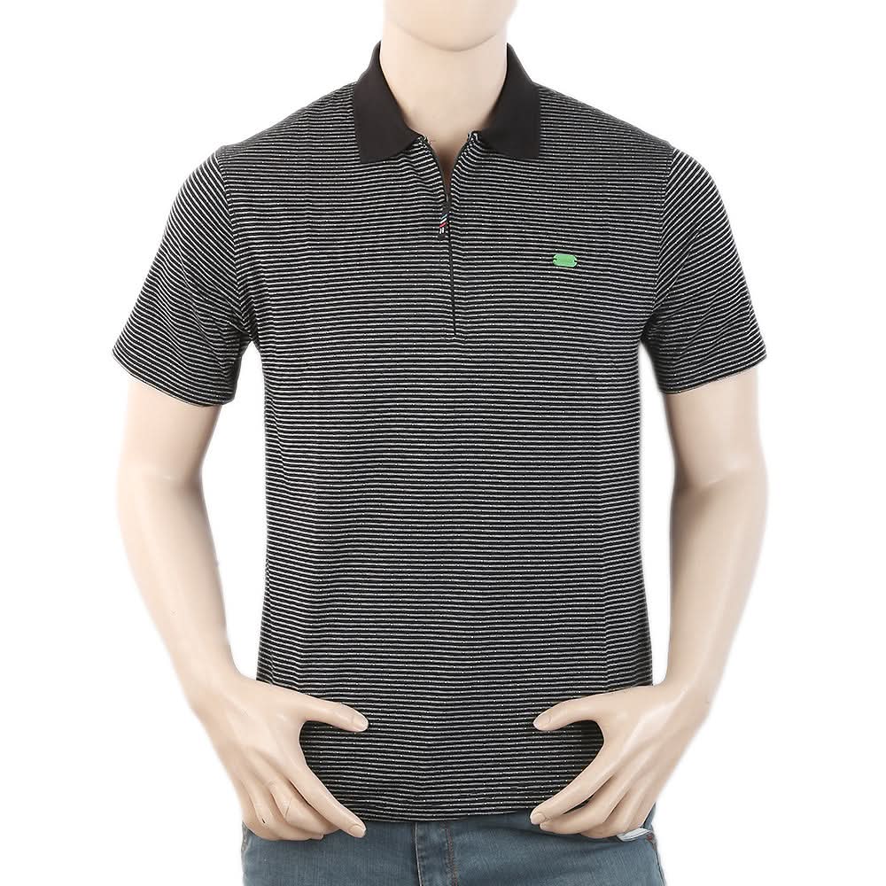 Men's Half Sleeves Polo T-Shirt - Black, Men, T-Shirts And Polos, Chase Value, Chase Value