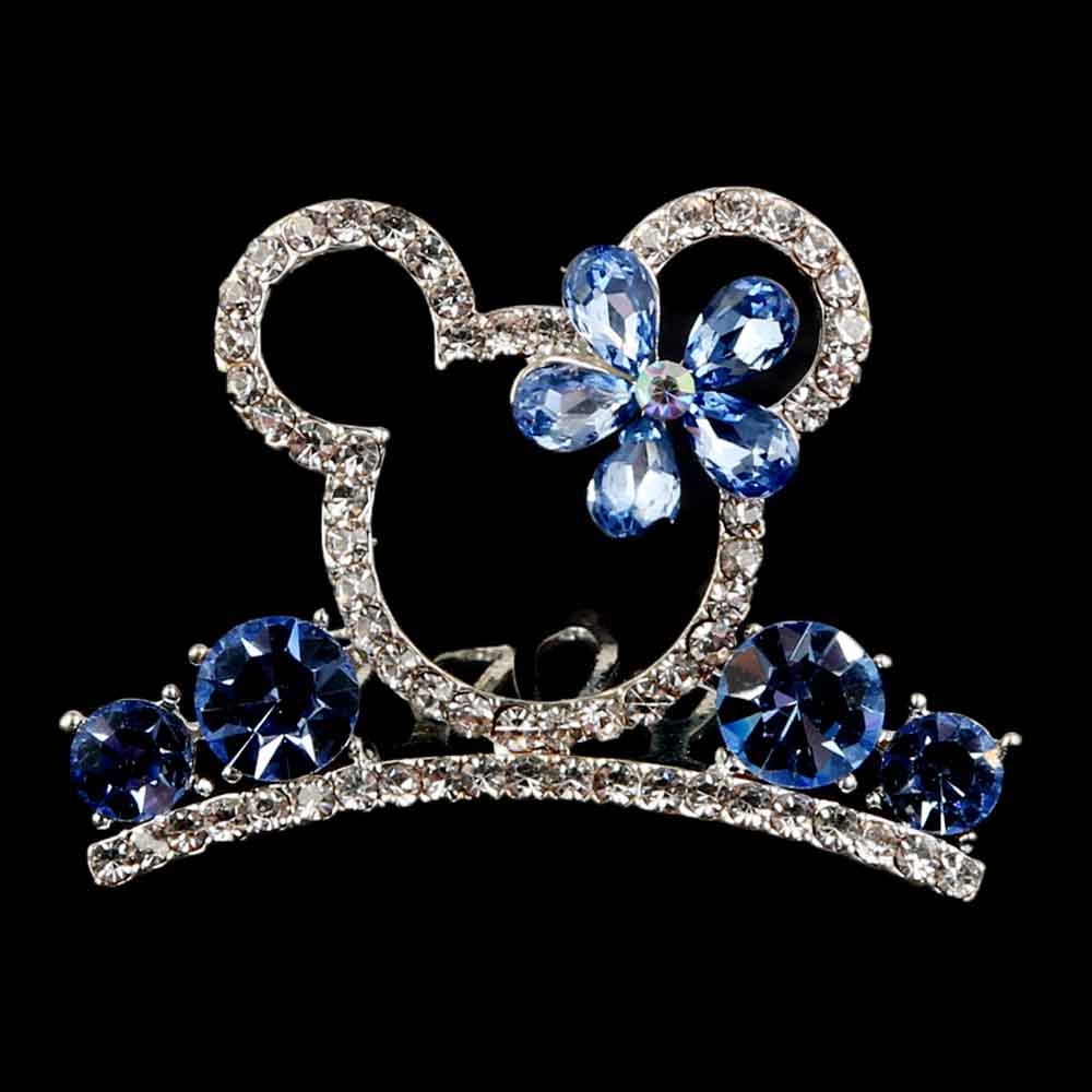 Metal Comb Crown For Women - Blue, Women, Hair And Head Jewellery, Chase Value, Chase Value