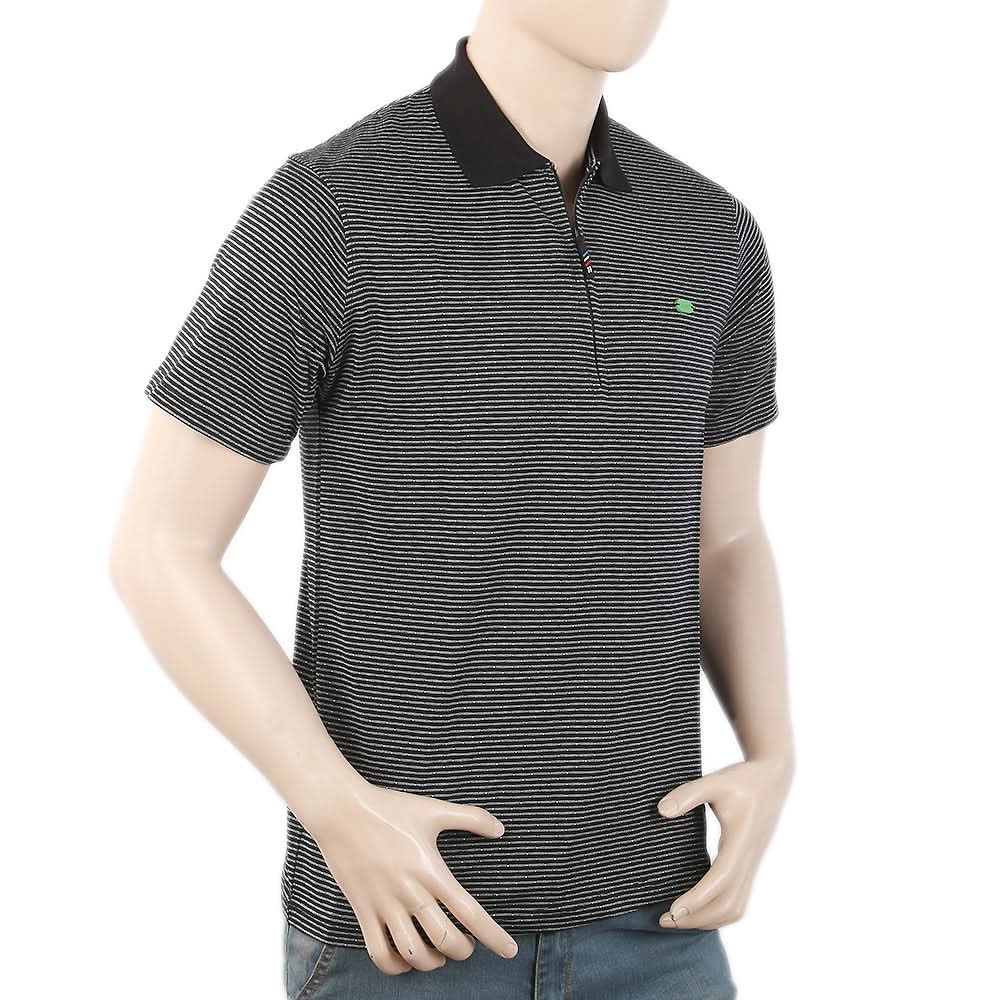 Men's Half Sleeves Polo T-Shirt - Black, Men, T-Shirts And Polos, Chase Value, Chase Value