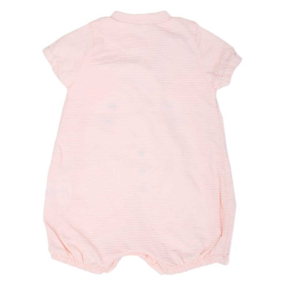 Newborn Girls Half Sleeves Romper - Peach, Kids, NB Girls Rompers, Chase Value, Chase Value