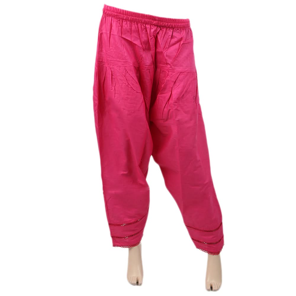 Women's Cotton Shalwar - Pink, Women, Pants & Tights, Chase Value, Chase Value