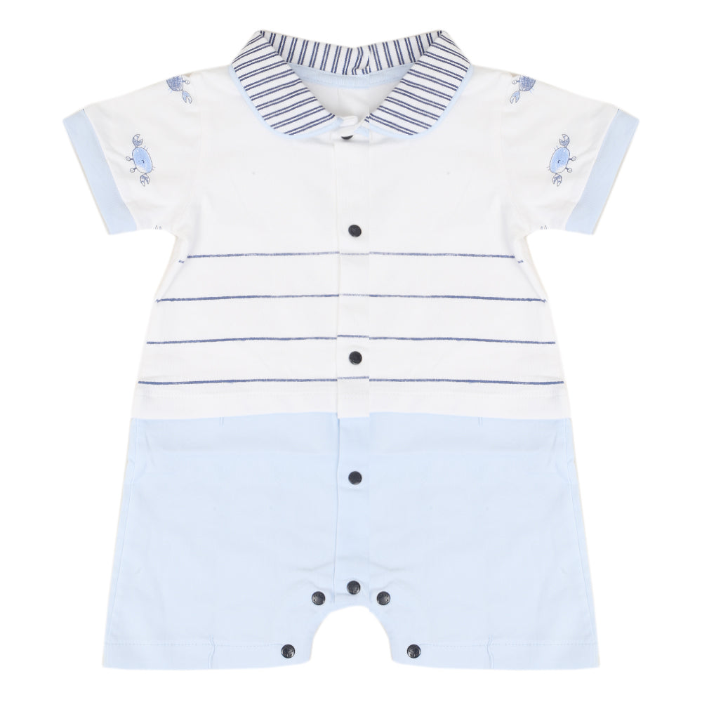 Newborn Boys Romper - Light Blue, Kids, Newborn Boys Rompers, Chase Value, Chase Value