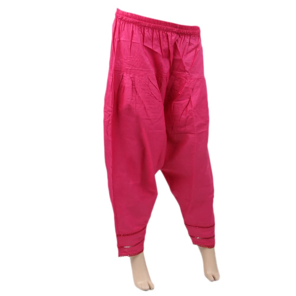 Women's Cotton Shalwar - Pink, Women, Pants & Tights, Chase Value, Chase Value