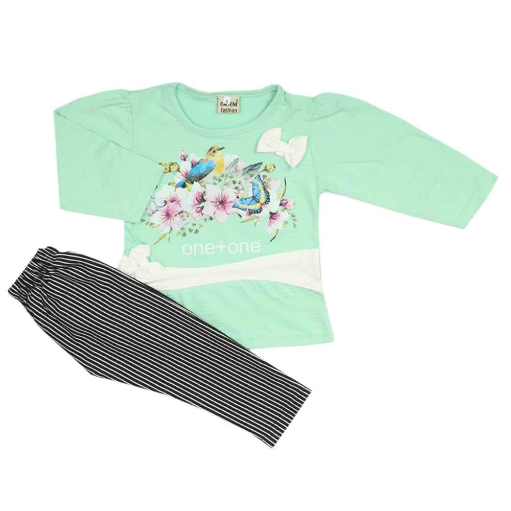 Girls Full Sleeves Suit - Cyan, Girls Suits, Chase Value, Chase Value