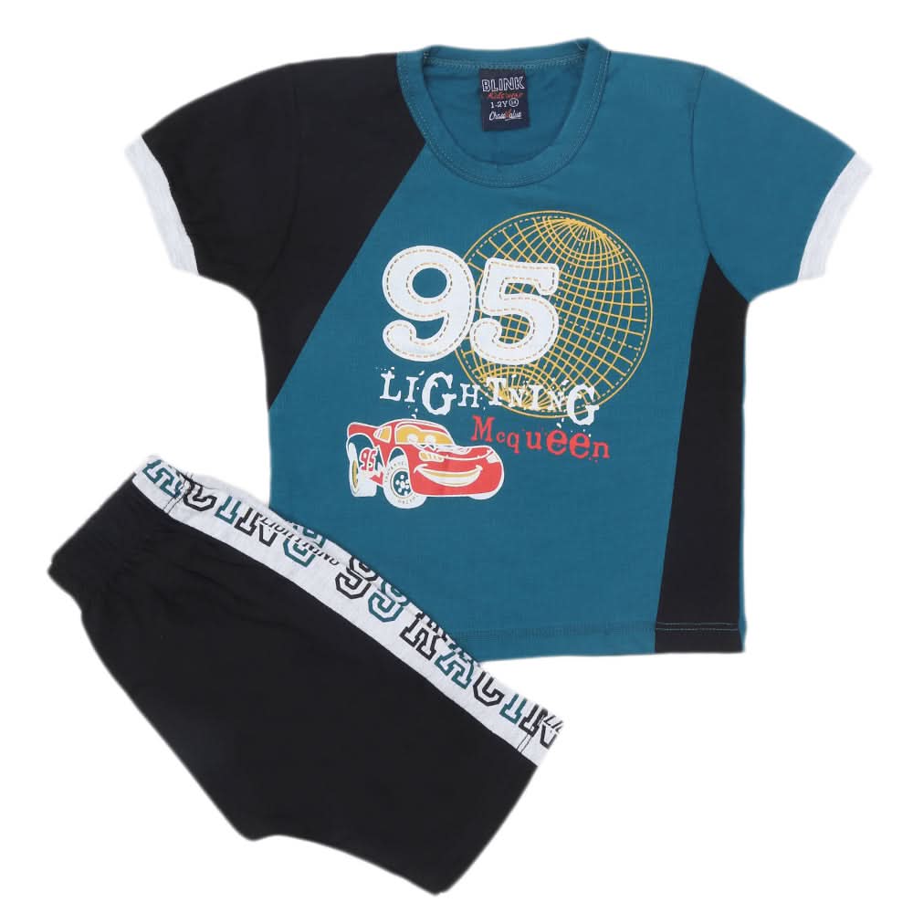Boys Short Suit - Steel Green, Kids, Boys Sets And Suits, Chase Value, Chase Value