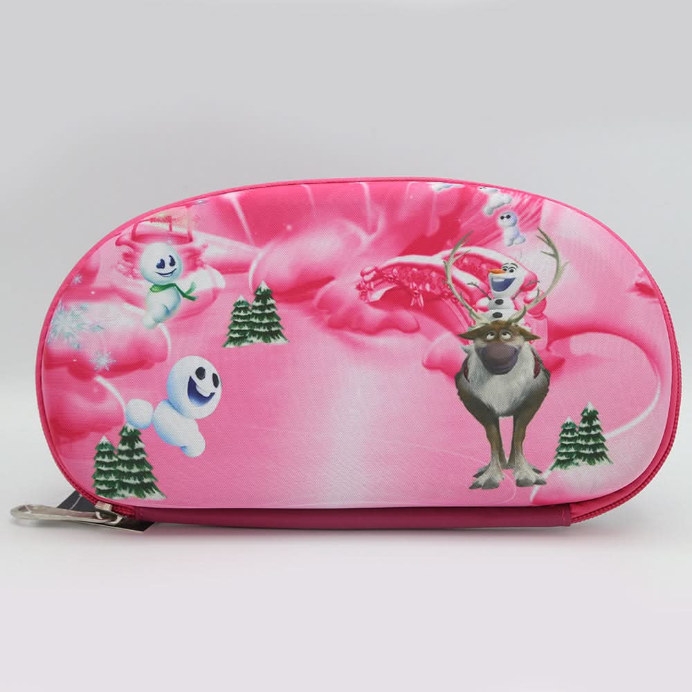 Frozen Pencil Pouch-Pink-B, Kids, Pencil Boxes And Stationery Sets, Chase Value, Chase Value