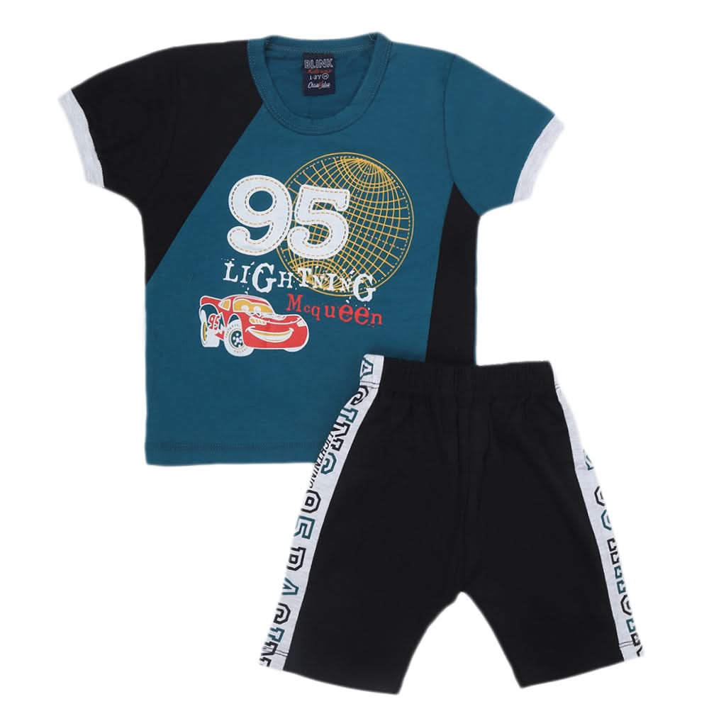 Boys Short Suit - Steel Green, Kids, Boys Sets And Suits, Chase Value, Chase Value