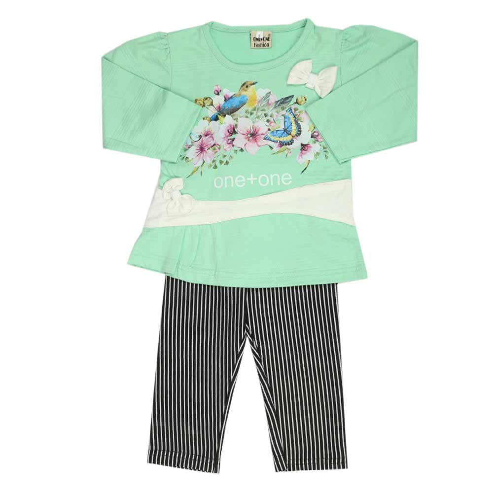 Girls Full Sleeves Suit - Cyan, Girls Suits, Chase Value, Chase Value