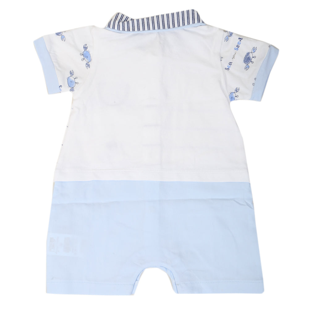 Newborn Boys Romper - Light Blue, Kids, Newborn Boys Rompers, Chase Value, Chase Value
