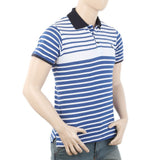 Men's Half Sleeves Polo T-Shirt - Blue, Men, T-Shirts And Polos, Chase Value, Chase Value