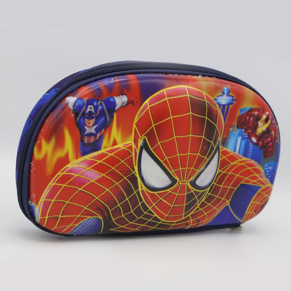 Spiderman Pencil Pouch-N Blue-D, Kids, Pencil Boxes And Stationery Sets, Chase Value, Chase Value