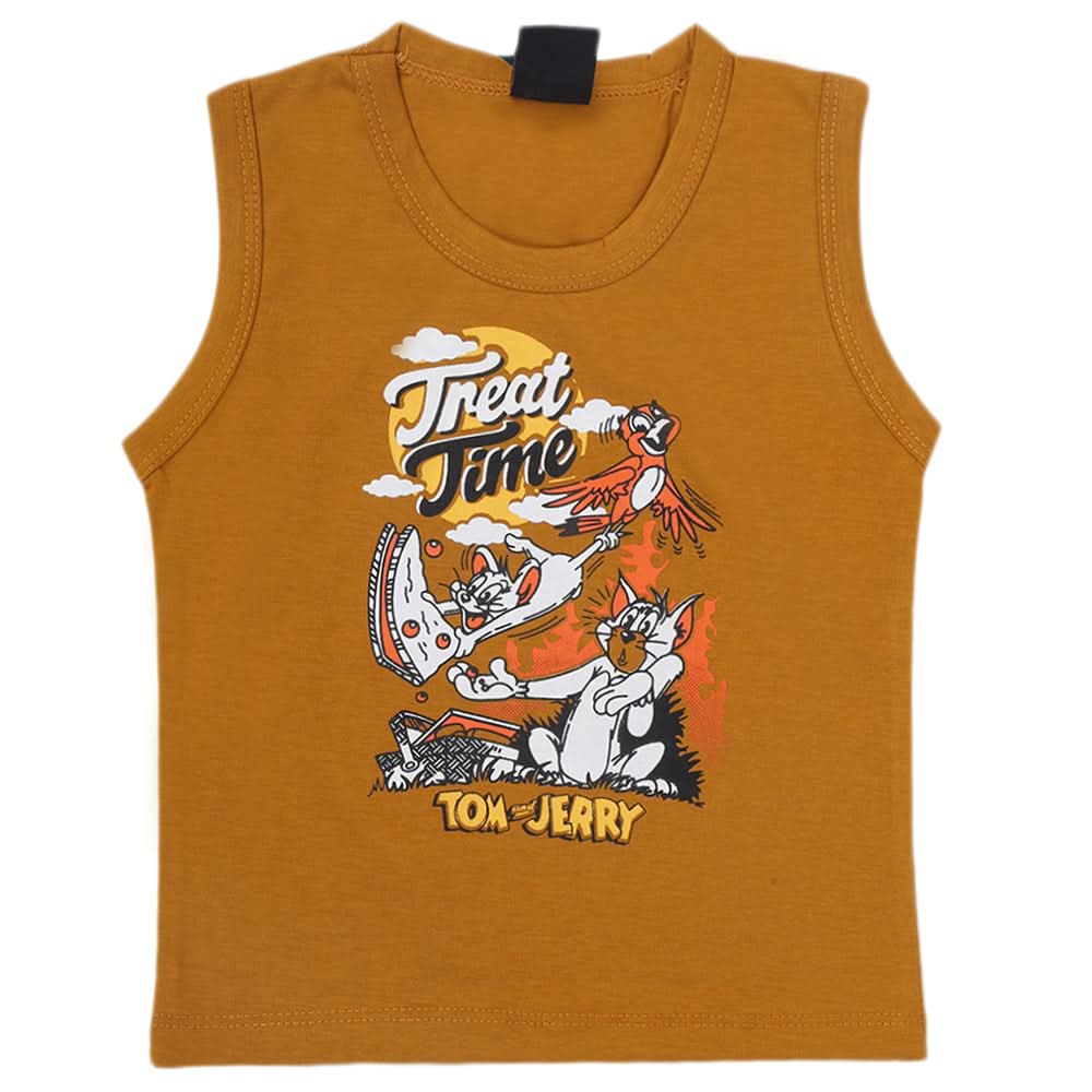 Boys Sando T-Shirt - Mustard, Kids, Boys Sando, Chase Value, Chase Value