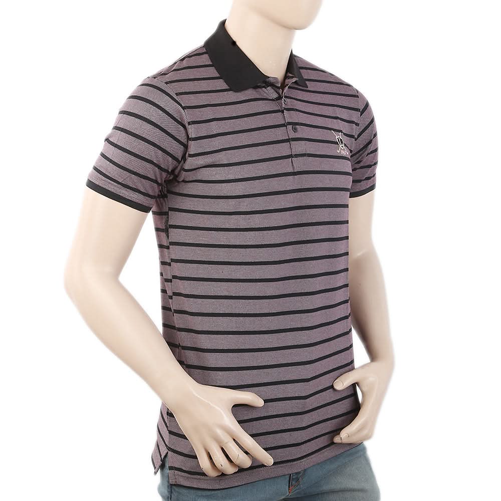 Men's Half Sleeves Polo T-Shirt - Purple, Men, T-Shirts And Polos, Chase Value, Chase Value