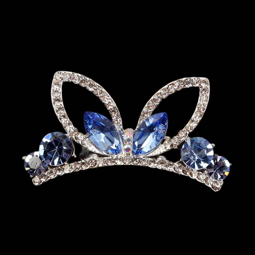 Metal Comb Crown For Women - Blue, Women, Hair And Head Jewellery, Chase Value, Chase Value
