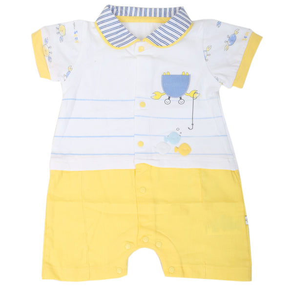 Newborn Boys Romper - Yellow, Kids, Newborn Boys Rompers, Chase Value, Chase Value
