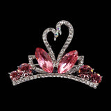 Metal Comb Crown For Women - Pink, Women, Hair And Head Jewellery, Chase Value, Chase Value
