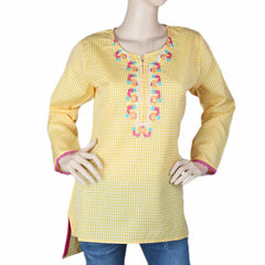 Women's Embroidered Western Top - Yellow, Women's Fashion, Chase Value, Chase Value