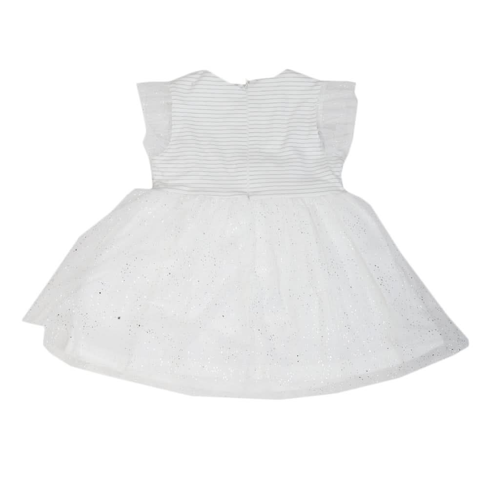 Newborn Girls Frock 2634 - Grey, Kids, Newborn Girls Frocks, Chase Value, Chase Value
