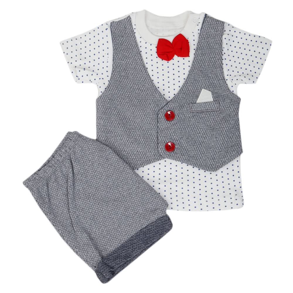 Newborn Boys Suit 8339 - Grey, Kids, NB Boys Sets And Suits, Chase Value, Chase Value