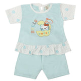 Newborn Girls Half Sleeves Suit - Cyan, Kids, Newborn Girls Sets And Suits, Chase Value, Chase Value