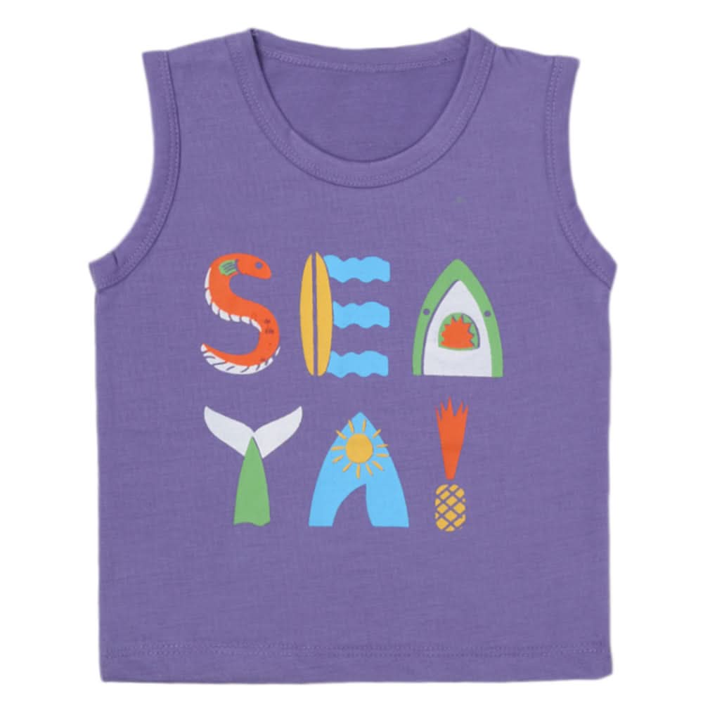 Boys Sando T-Shirt - Purple, Kids, Boys Sando, Chase Value, Chase Value