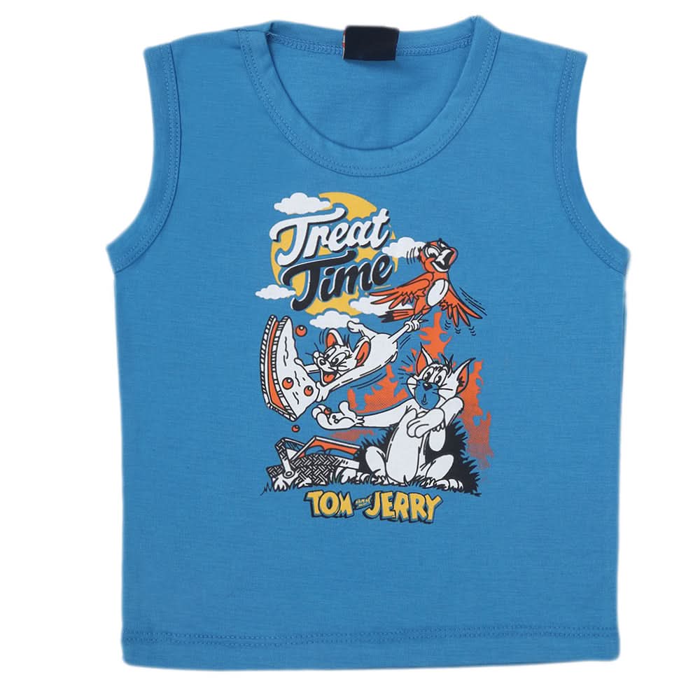 Boys Sando T-Shirt - Blue, Kids, Boys Sando, Chase Value, Chase Value
