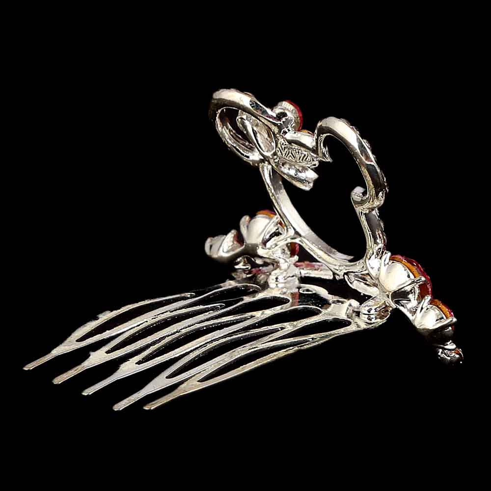 Metal Comb Crown For Women - Pink, Women, Hair And Head Jewellery, Chase Value, Chase Value