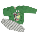 Girls Full Sleeves Suit - Green, Girls Suits, Chase Value, Chase Value