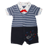 Newborn Boys Romper 1215 - Steel Blue, Kids, NB Boys Rompers, Chase Value, Chase Value
