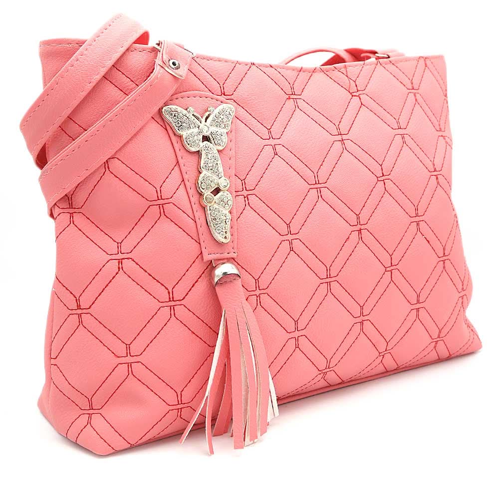 Women's Shoulder Bag ZH-48 - Pink, Women, Bags, Chase Value, Chase Value