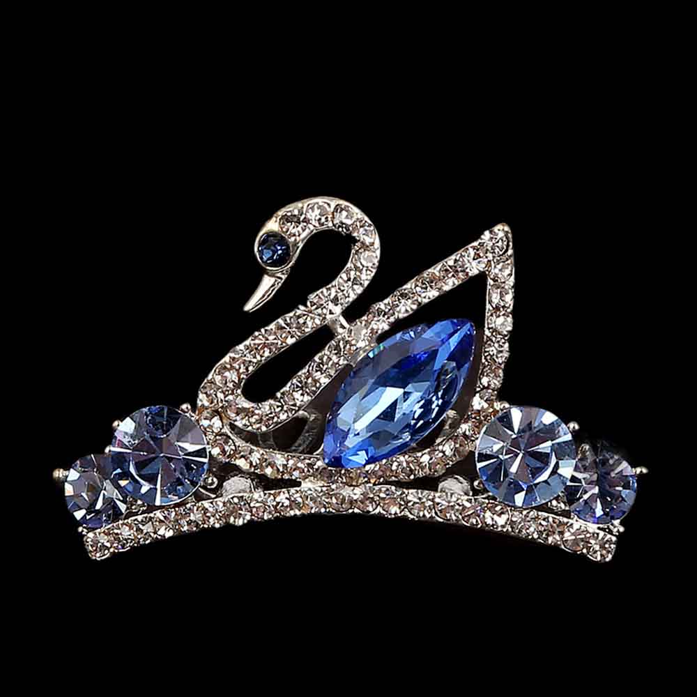 Metal Comb Crown For Women - Blue, Women, Hair And Head Jewellery, Chase Value, Chase Value