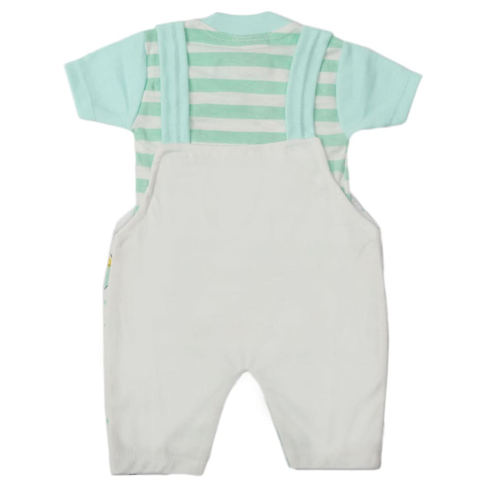 Newborn Boys Half Sleeves Romper - Sea Green, Kids, Newborn Boys Rompers, Chase Value, Chase Value