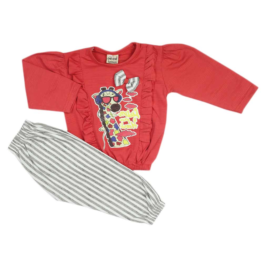 Girls Full Sleeves Suit - Dark Pink, Girls Suits, Chase Value, Chase Value