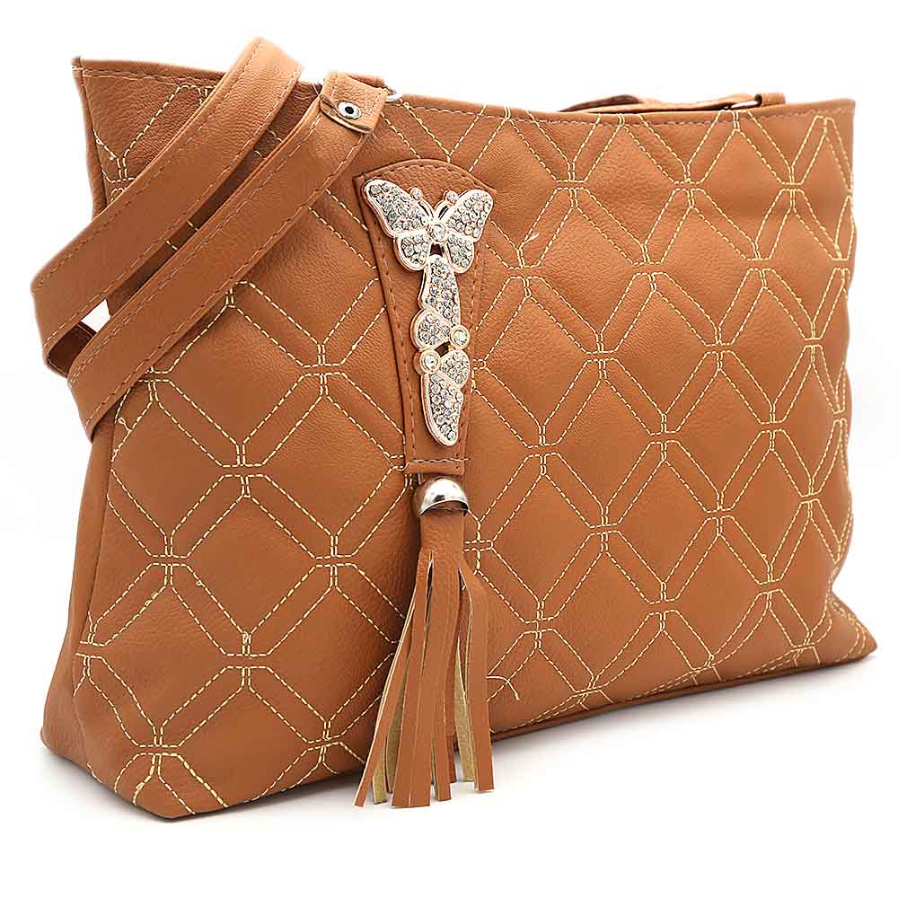 Women's Shoulder Bag ZH-48 - Brown, Women, Bags, Chase Value, Chase Value