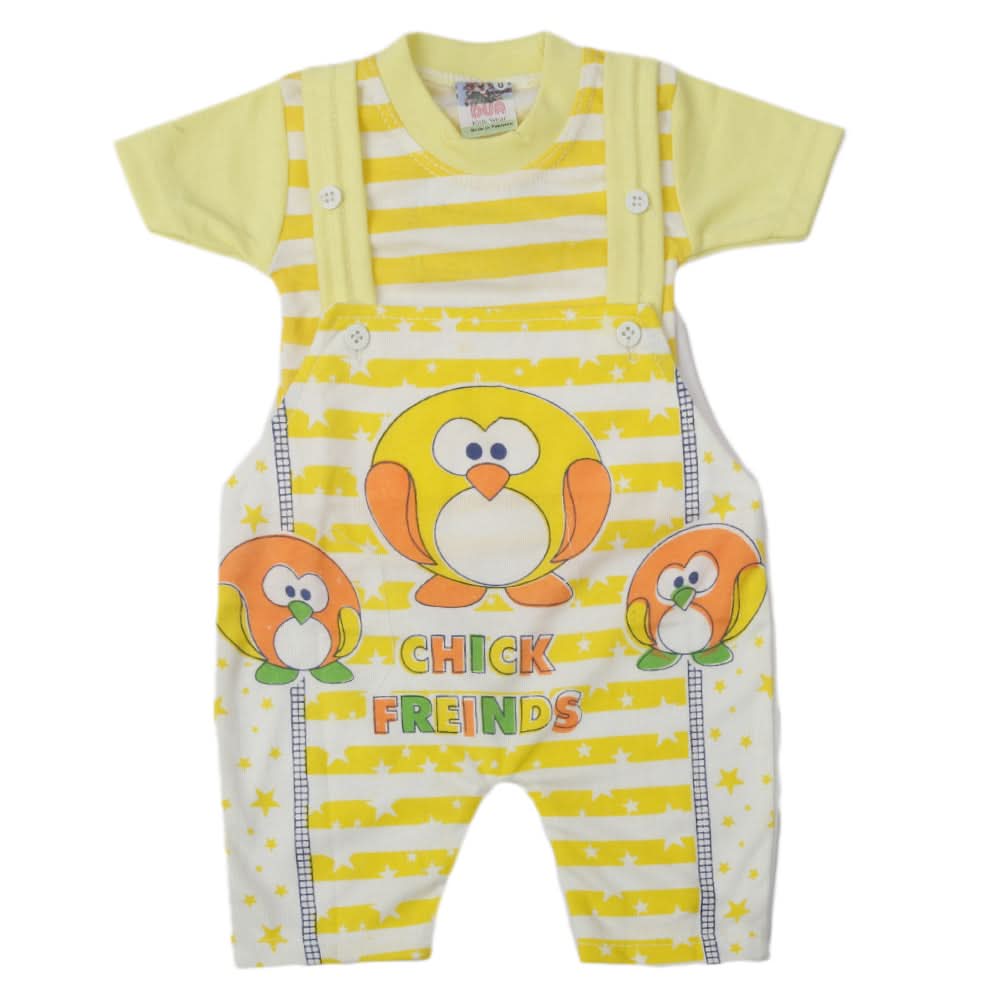 Newborn Boys Half Sleeves Romper - Yellow, Kids, Newborn Boys Rompers, Chase Value, Chase Value