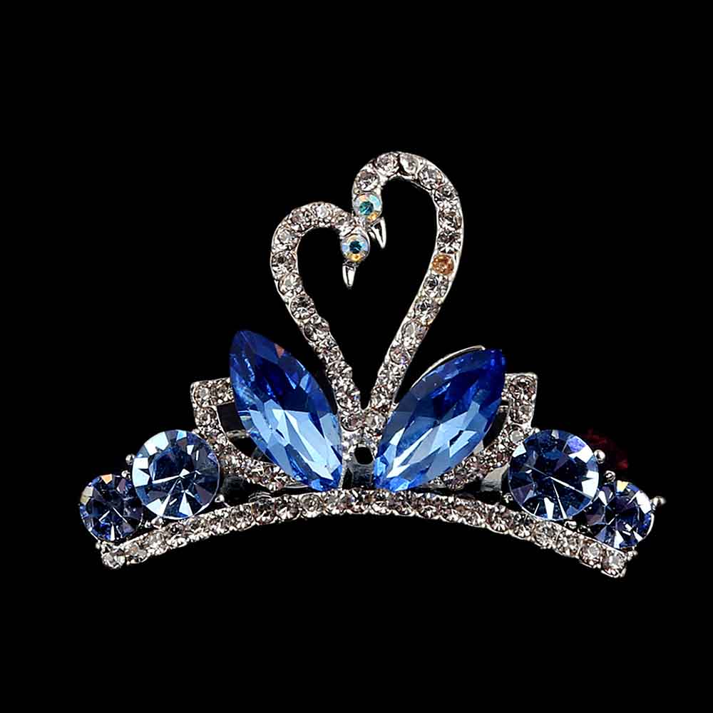 Metal Comb Crown For Women - Blue, Women, Hair And Head Jewellery, Chase Value, Chase Value