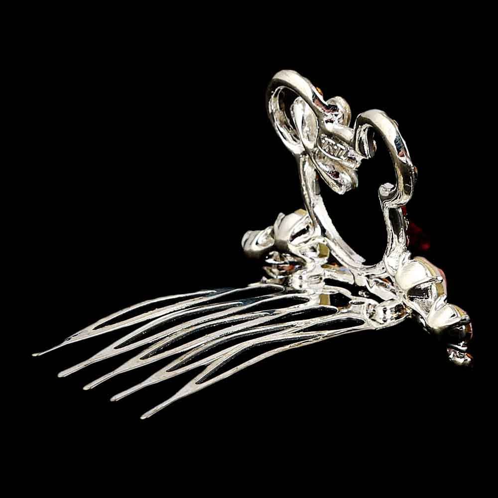 Metal Comb Crown For Women - White, Women, Hair And Head Jewellery, Chase Value, Chase Value