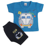 Newborn Boys Half Sleeves Suit - Blue, Kids, Newborn Boys Sets And Suits, Chase Value, Chase Value