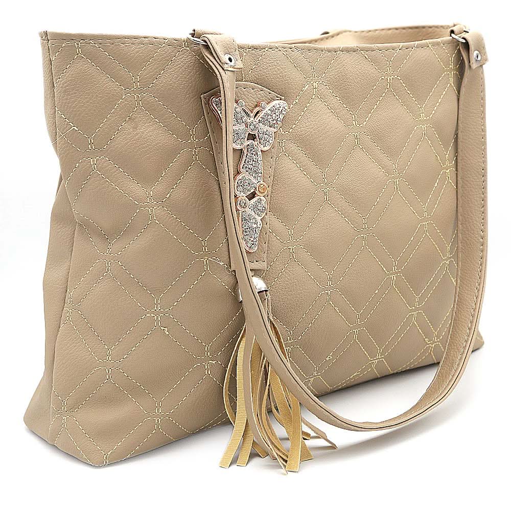 Women's Shoulder Bag ZH-48 - Beige, Women, Bags, Chase Value, Chase Value