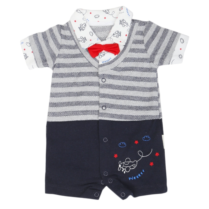 Newborn Boys Romper 1215 - Grey, Kids, NB Boys Rompers, Chase Value, Chase Value