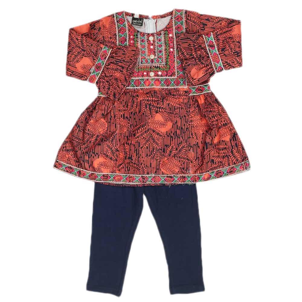 Girls Full Sleeves Suit - Peach, Girls Suits, Chase Value, Chase Value