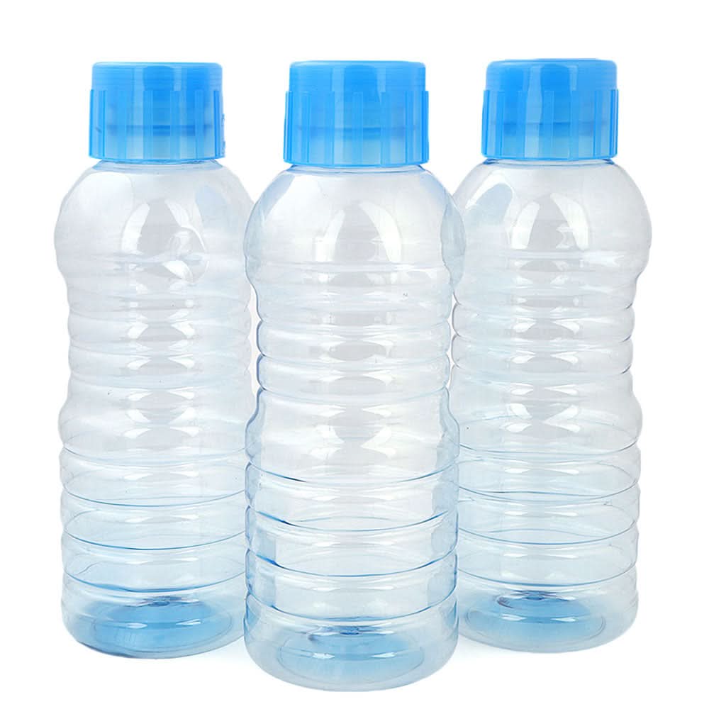 Fridge Water Bottle 3 Pcs 1 Litre - Blue, Home & Decor, Chase Value, Chase Value